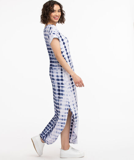 Pocketed T-Shirt Maxi Dress, Blueprint Tie Dye Pocketed T-Shirt Maxi Dress, Blueprint Tie Dye