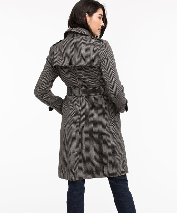 Wool Blend Trench Coat Image 5