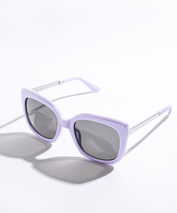 Purple Square Sunglasses Image 3