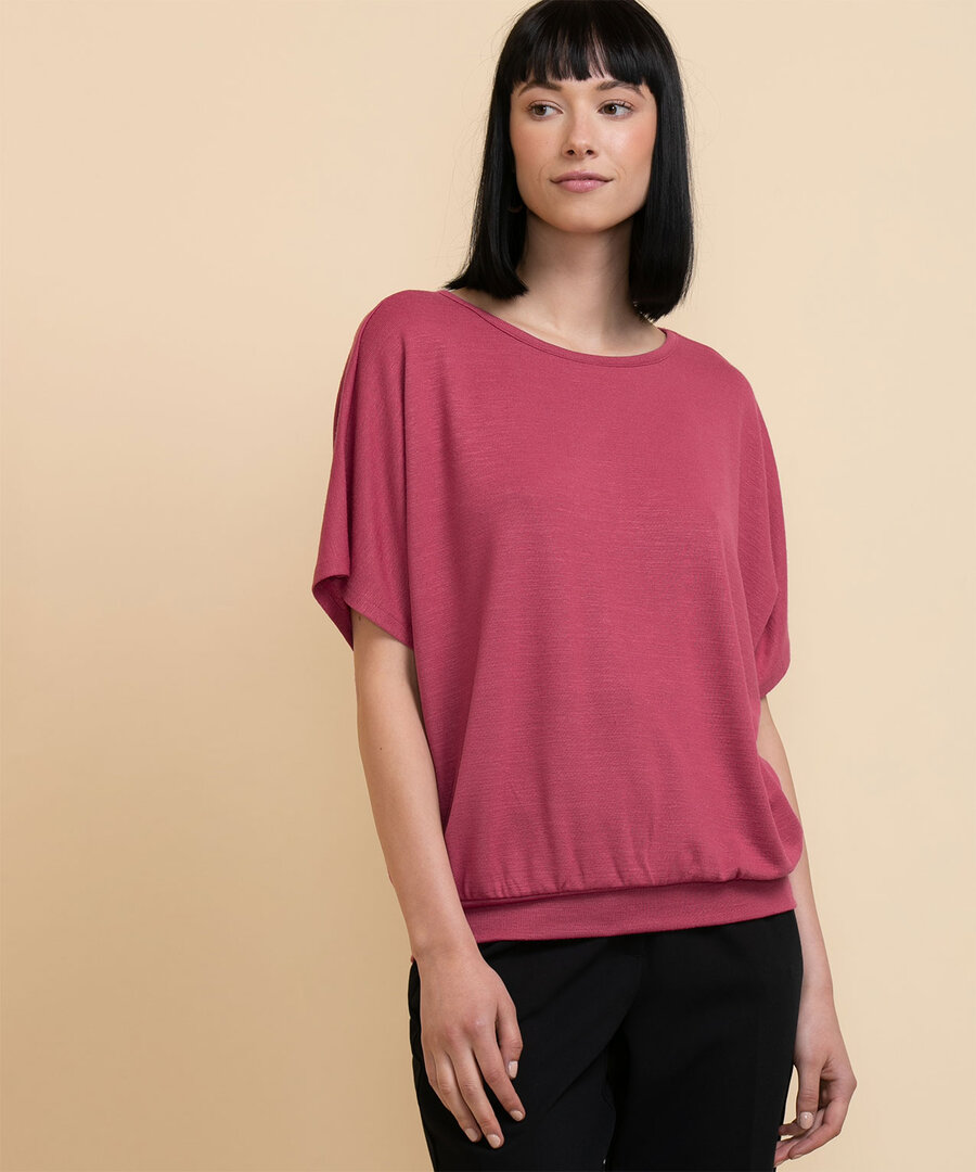 Banded-Bottom Knit Top