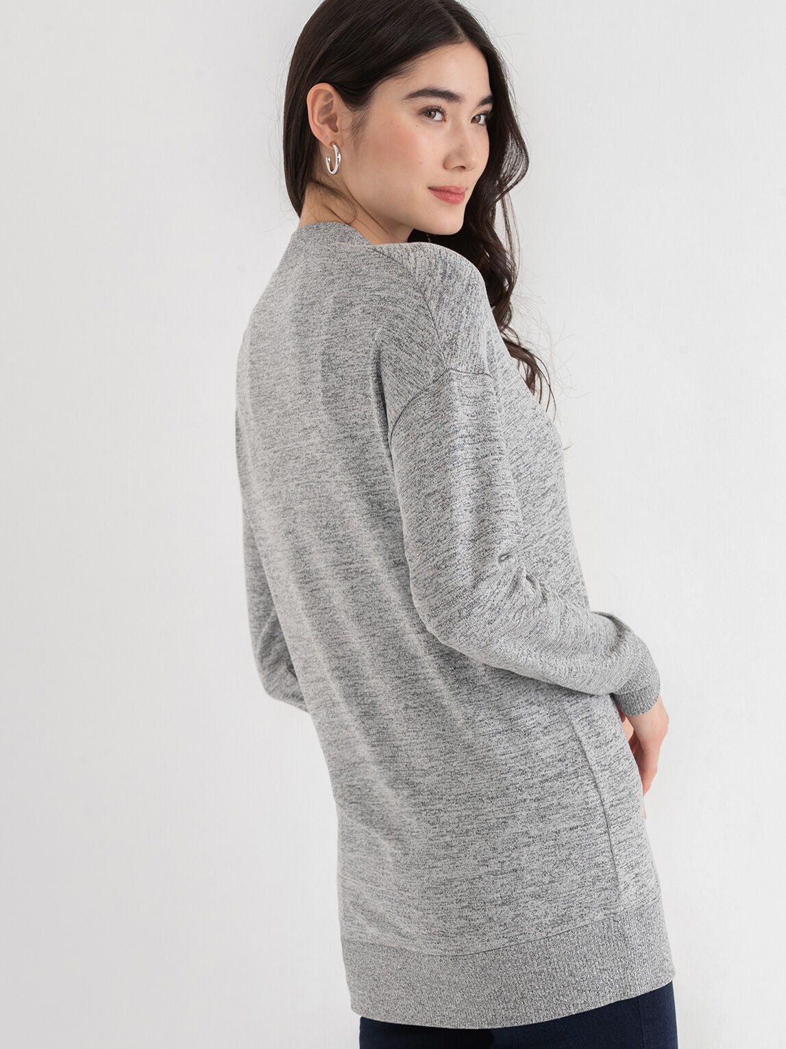 Long Button Front Cardigan Rickis