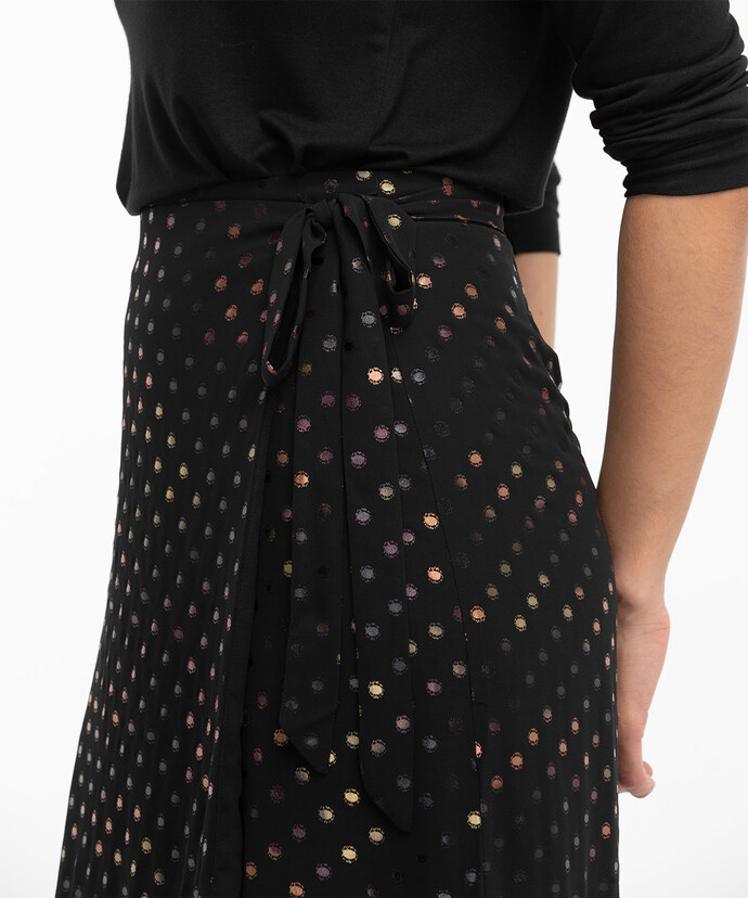 JUNE & HUDSON Polka Dot Wrap Midi Skirt Image 5