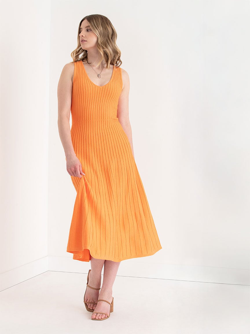 Sleeveless Fit N Flare Sweater Dress Rickis