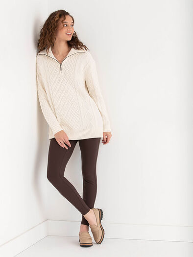 Lex Super High Rise Legging in Luxe Ponte, Coffee Bean Lex Super High Rise Legging in Luxe Ponte, Coffee Bean