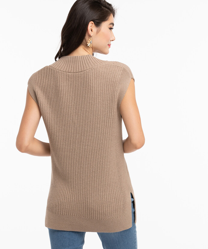 V-Neck Sweater Vest Image 4