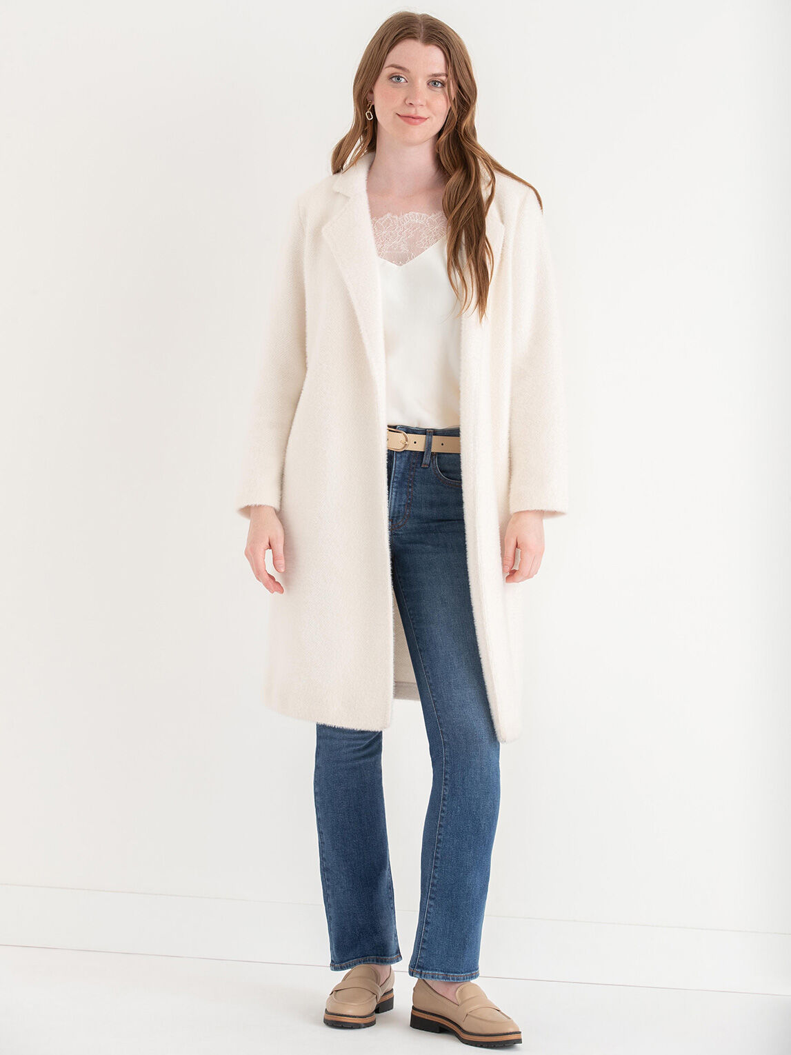 Longline open front jacket deals