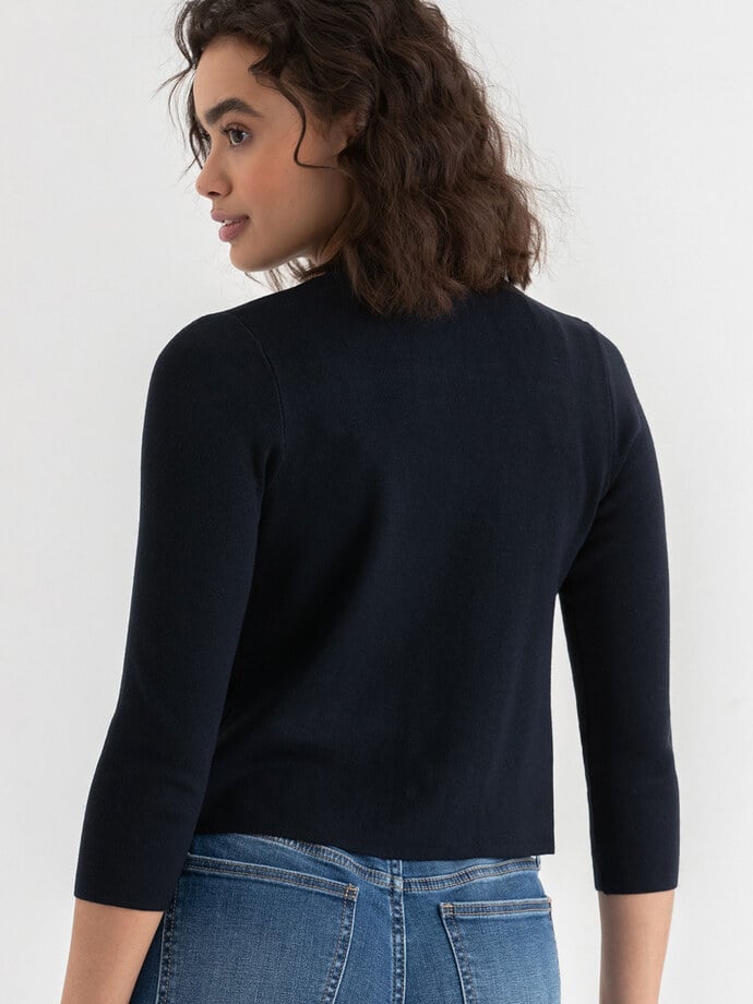 3/4 Sleeve Bolero Sweater Image 4