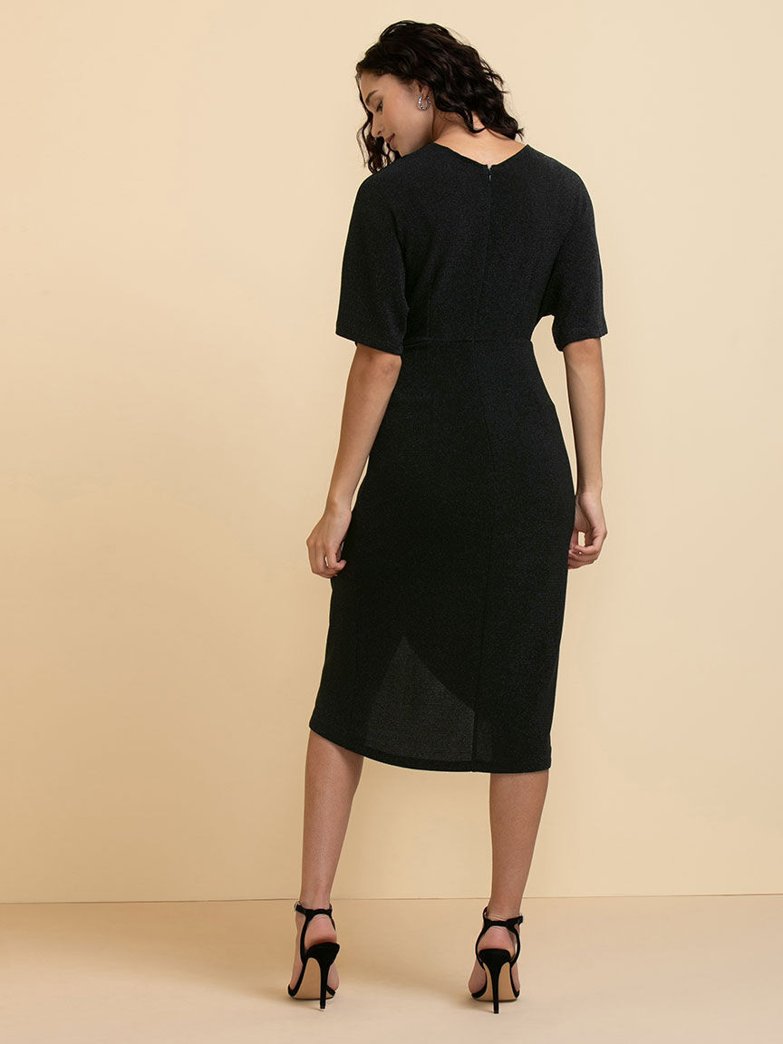 Black tulip hem dress hotsell