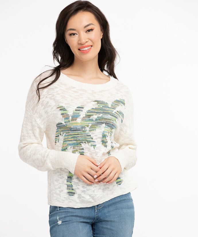 Palm Tree Pullover Sweater Image 4