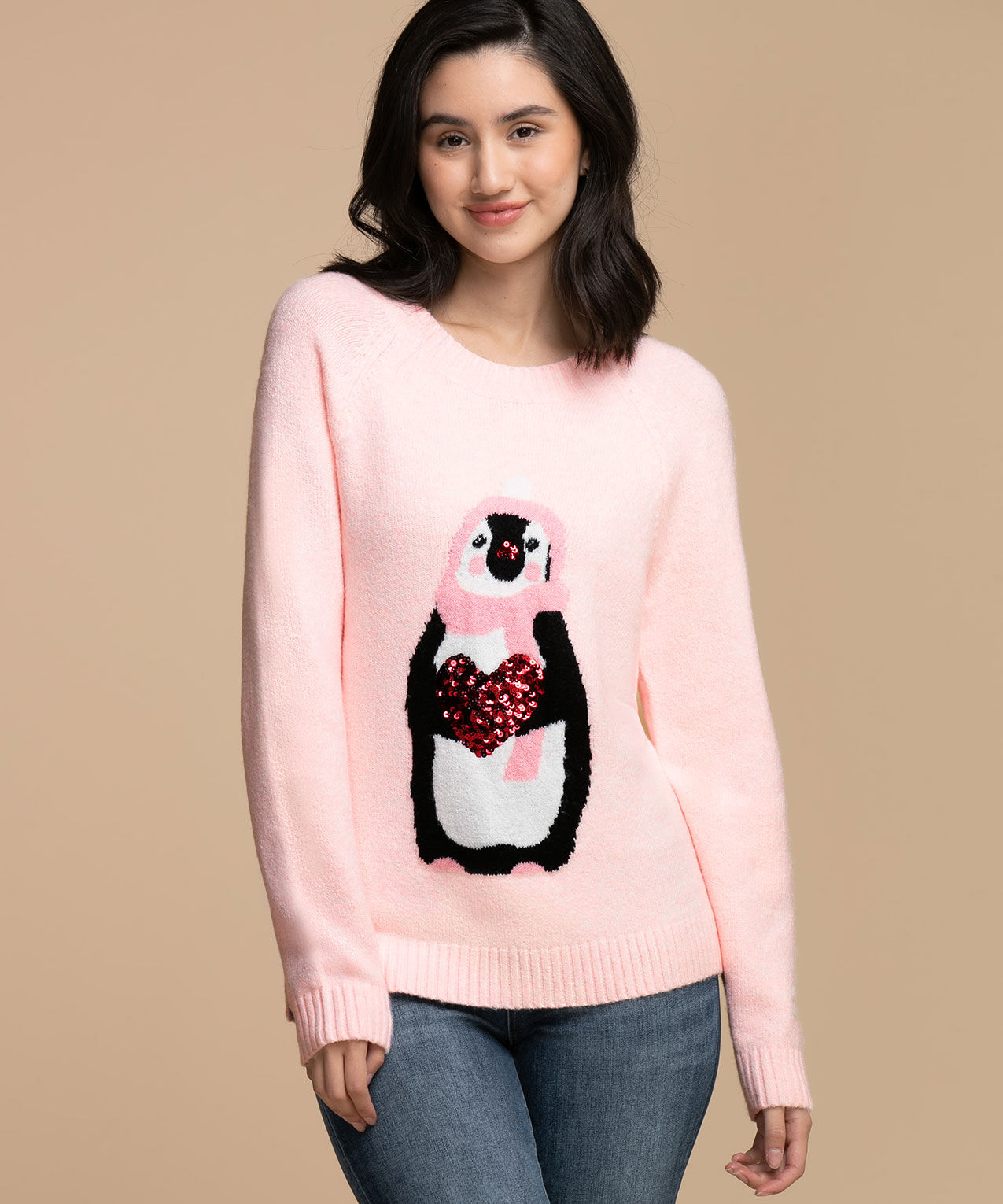 Girls penguin sweater on sale