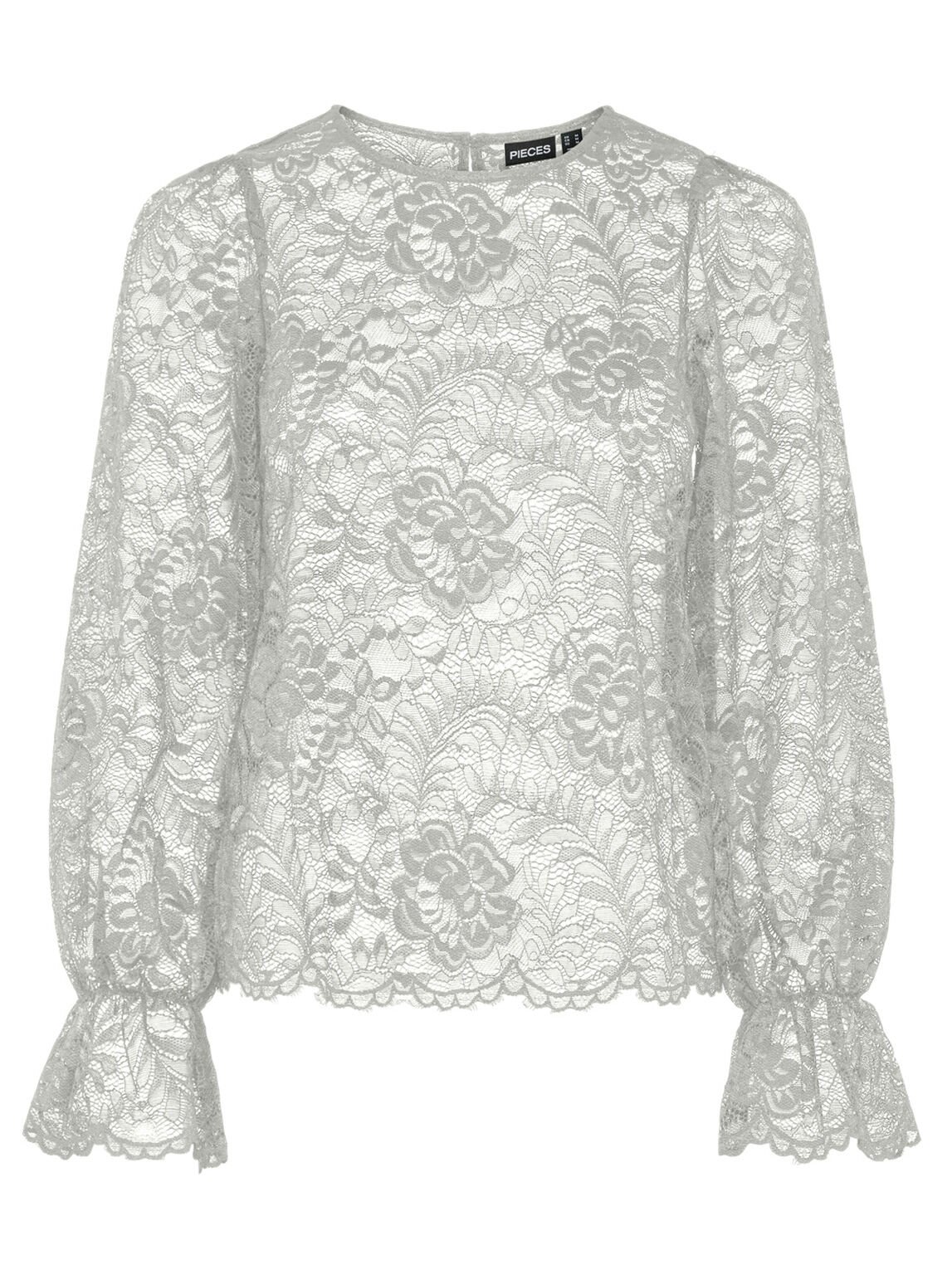 Paula Long Sleeve Lace Top PIECES