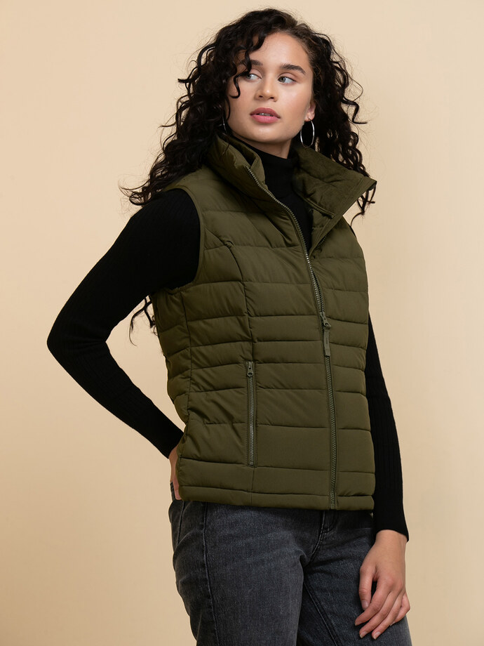 Peyton Packable Vest with Removable Hood Image 1