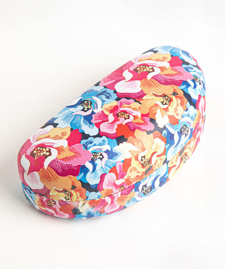 Patterned Sunglasses Case, Bright Floral Patterned Sunglasses Case, Bright Floral