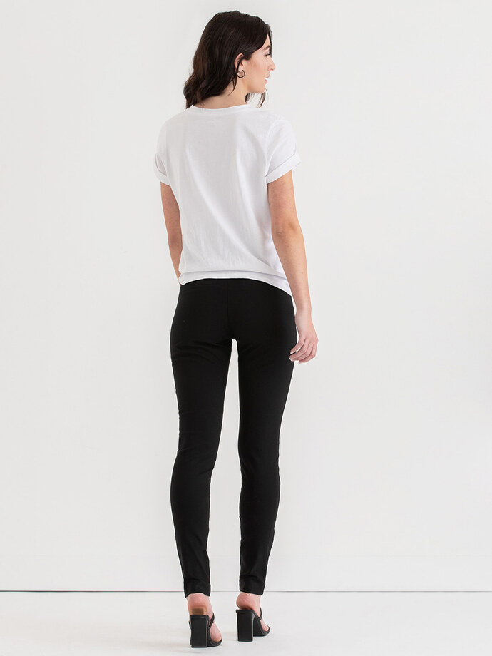 Alfie Pull-On Slim Pant in Microtwill  Image 6