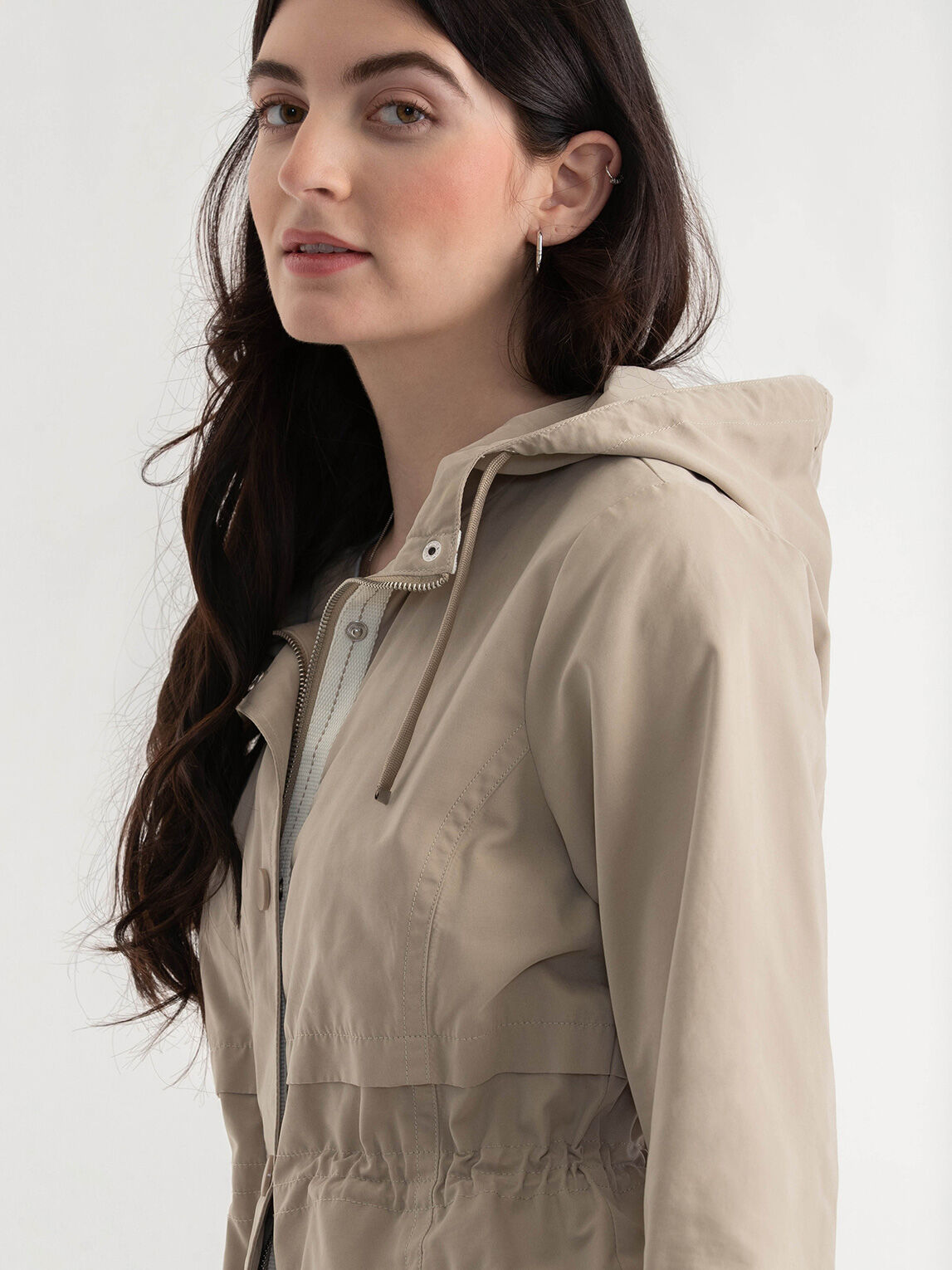 Khaki rain hot sale jacket