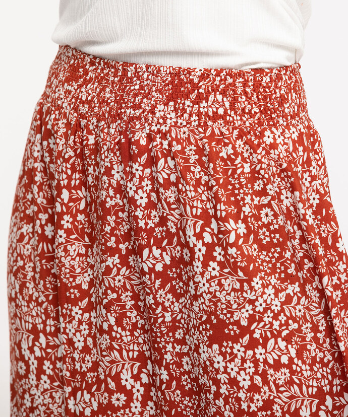 Smocked Waist Tiered Skirt Image 3