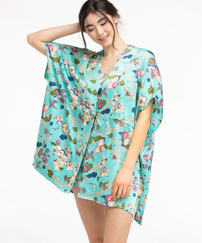 Luxe Satin Pajama Robe Image 4
