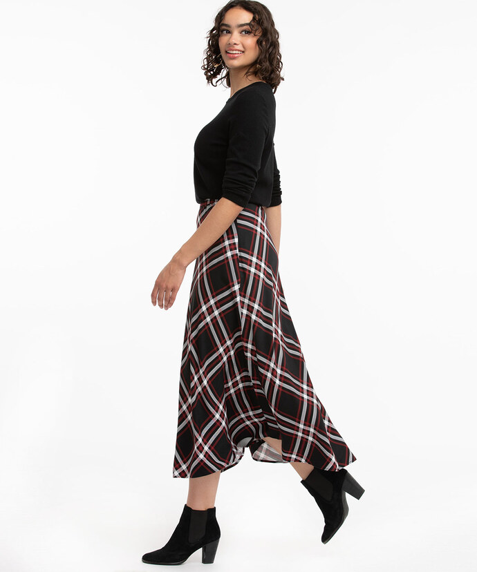 Plaid Midi Skirt Image 1