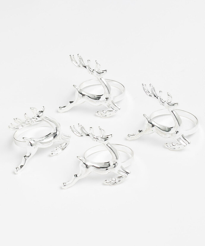 Deer Napkin Ring Set Image 1