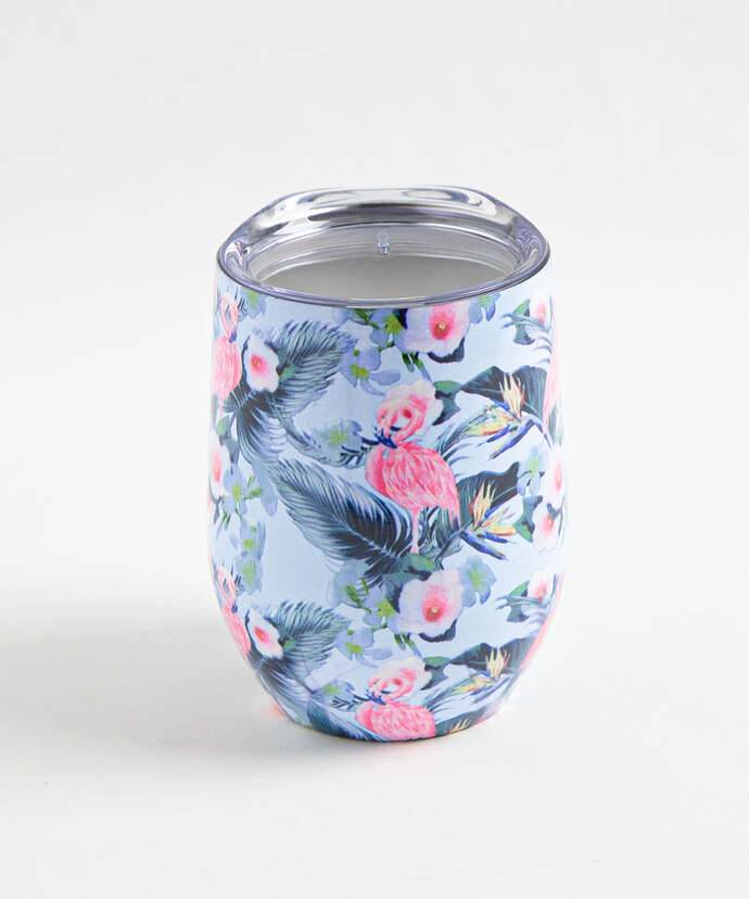 Patterned Insulated Wine Tumbler Image 1