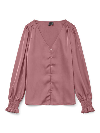 Maxine Smock Button Top, Nostalgia Rose Maxine Smock Button Top, Nostalgia Rose