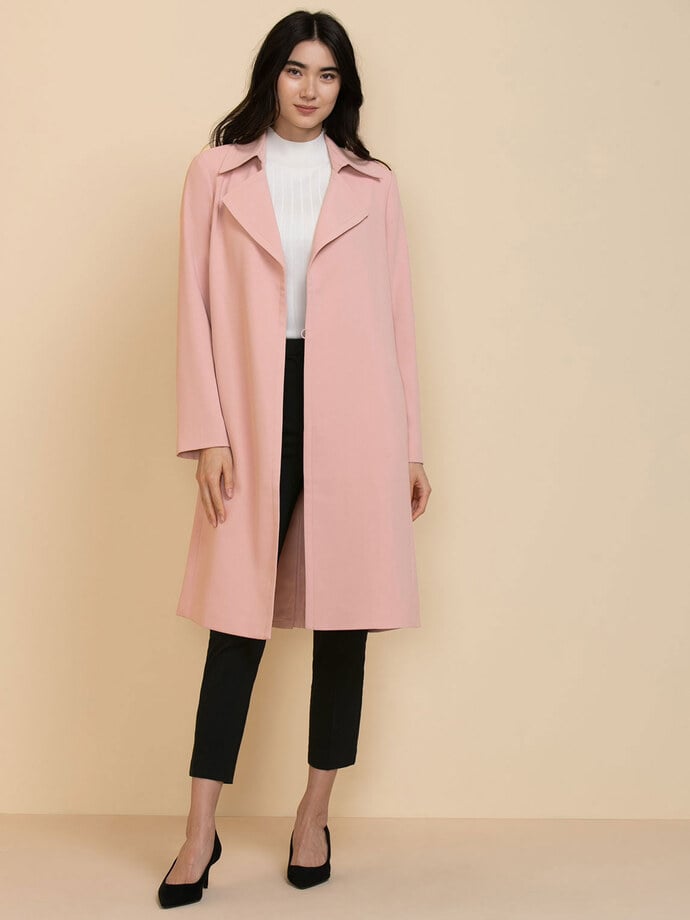Belted Trench Coat Blazer Image 4
