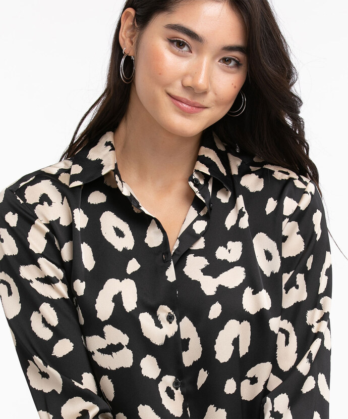 Button Front Collared Tunic Shirt Image 5