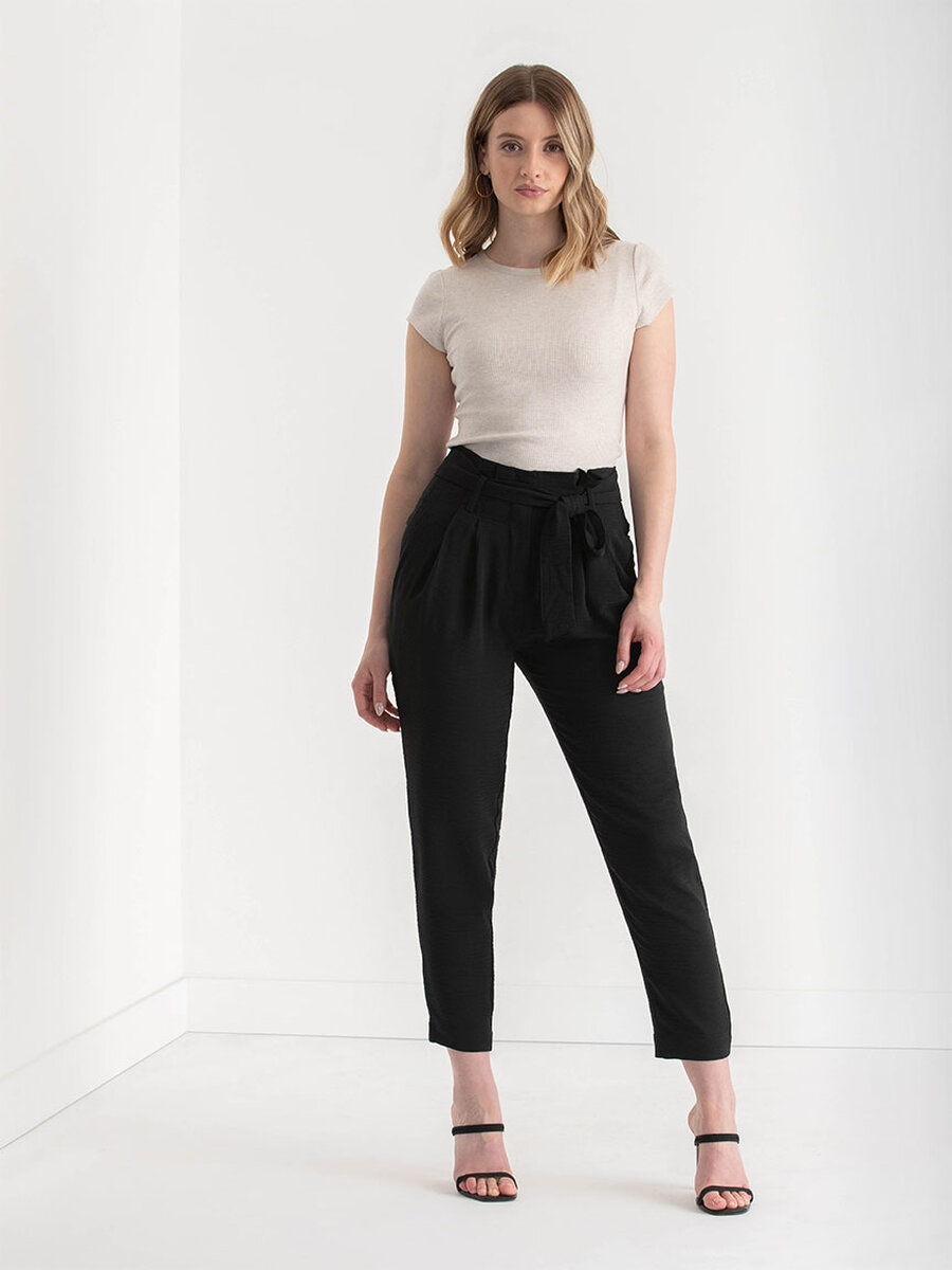 Cameron Belted Tapered Leg Pant