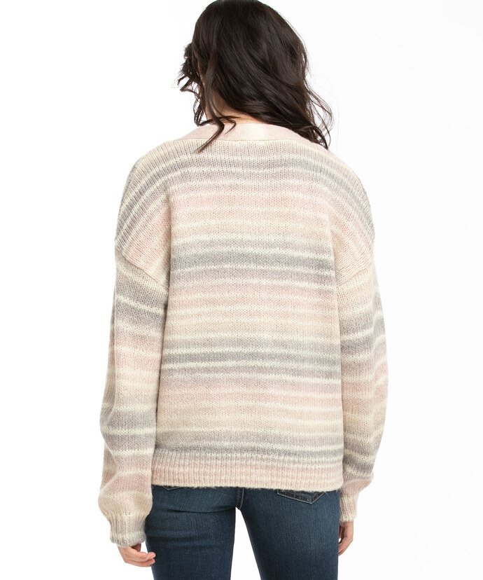 Ombre Button Front Cardigan Image 3