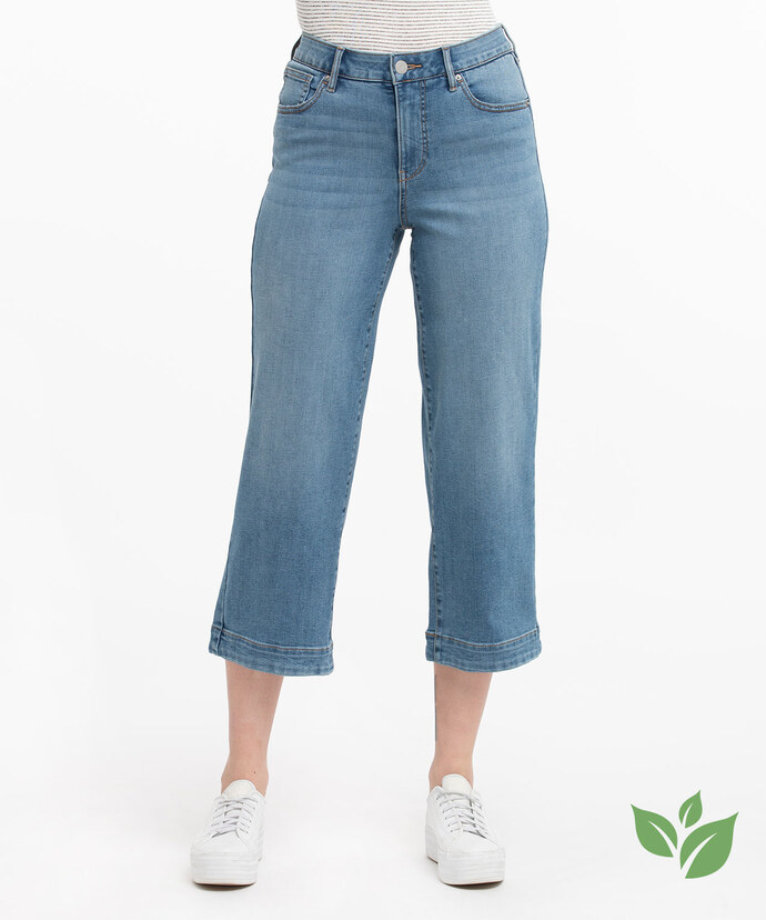 Eco-Friendly Cropped Wide Leg Jean Image 1