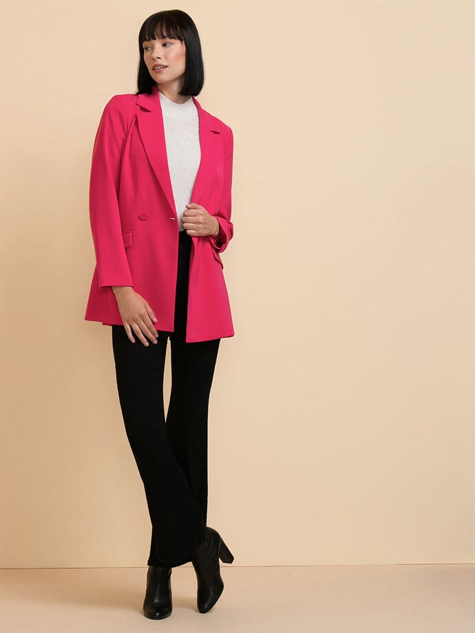 Crepe 2-Button Relaxed Blazer Image 4