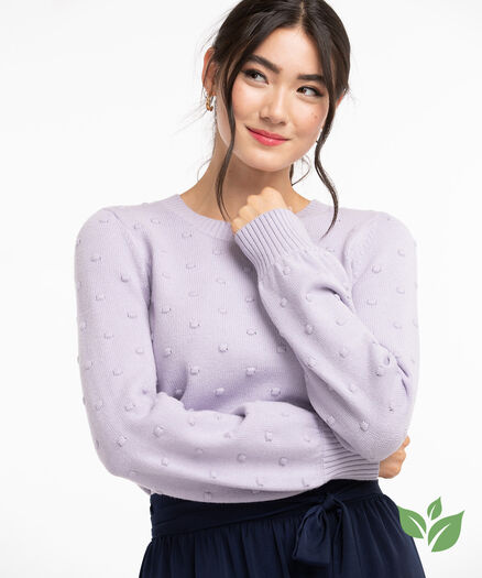 Eco-Friendly Pom Pom Sweater, Thistle