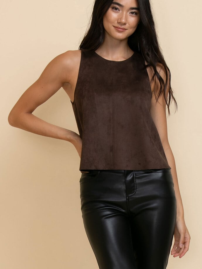 Faux Suede Tank Top Image 3
