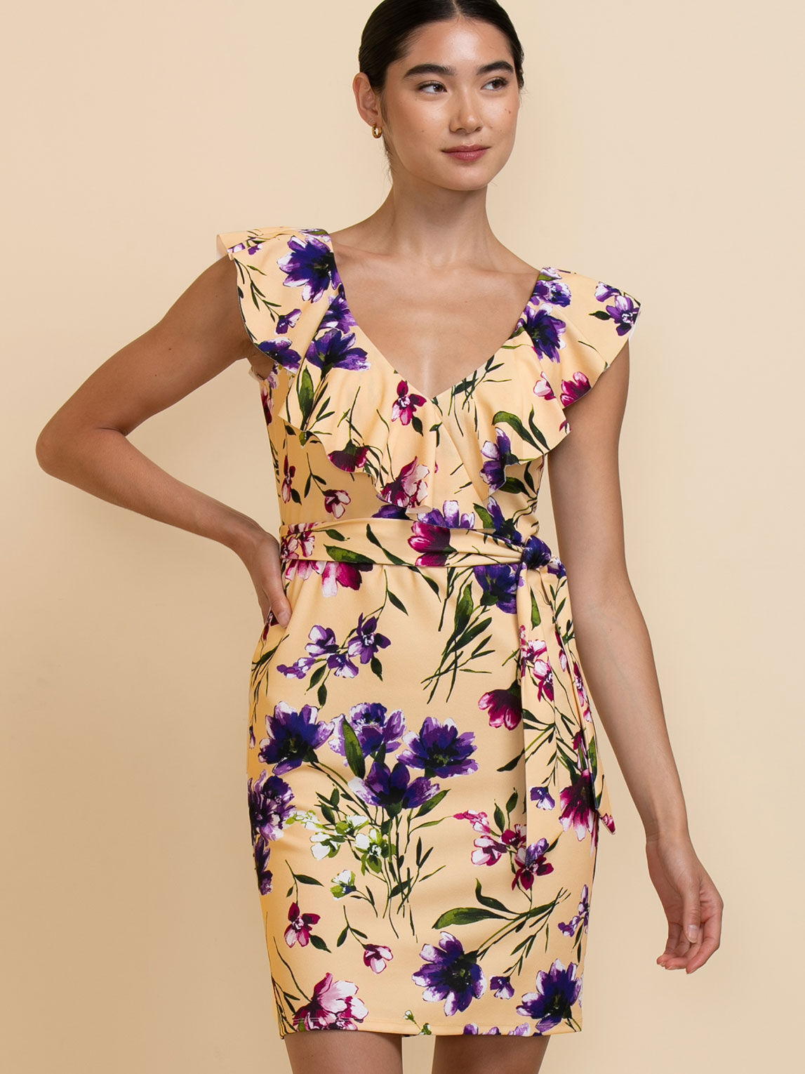 Bebe 2025 ruffle dress