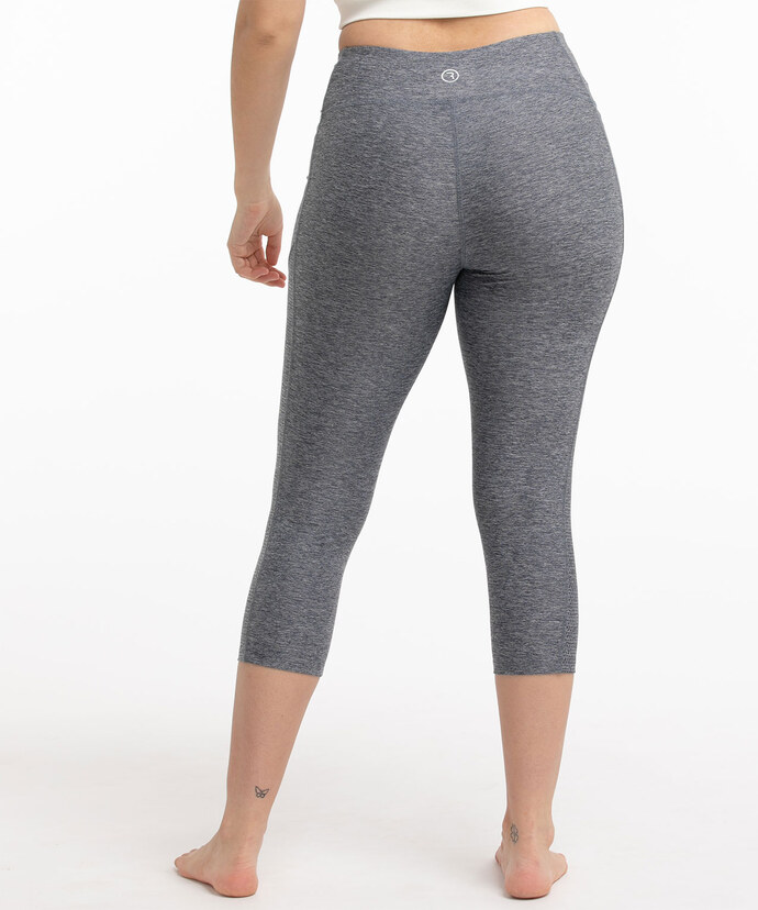 Space Dye Cropped Active Legging Image 4