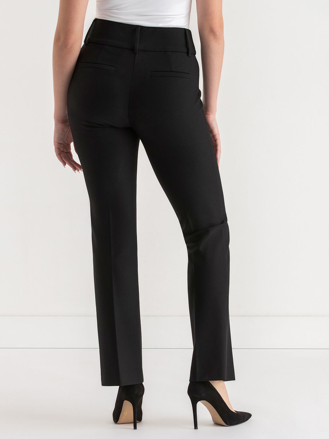 High waisted black bootcut pants 2025