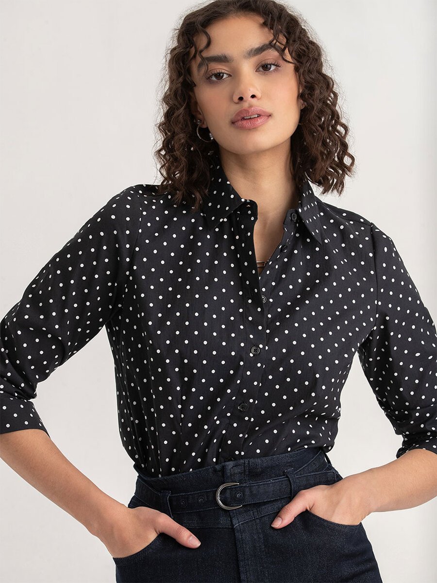 New Talia Fitted Collared Shirt