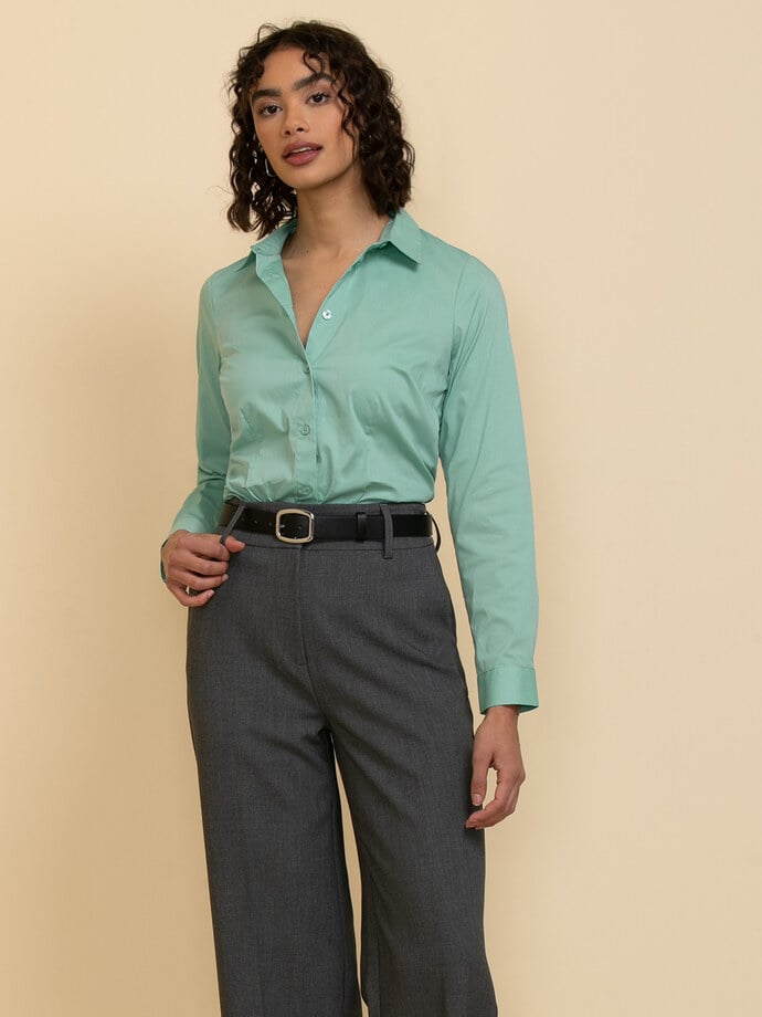 Talia Fitted Collared Shirt Image 4
