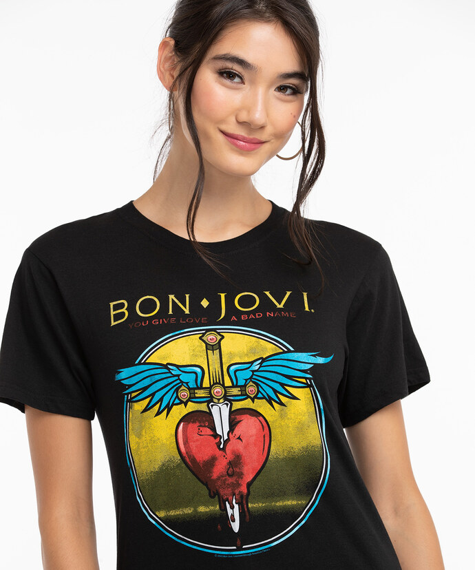 Bon Jovi Graphic Tee Image 3
