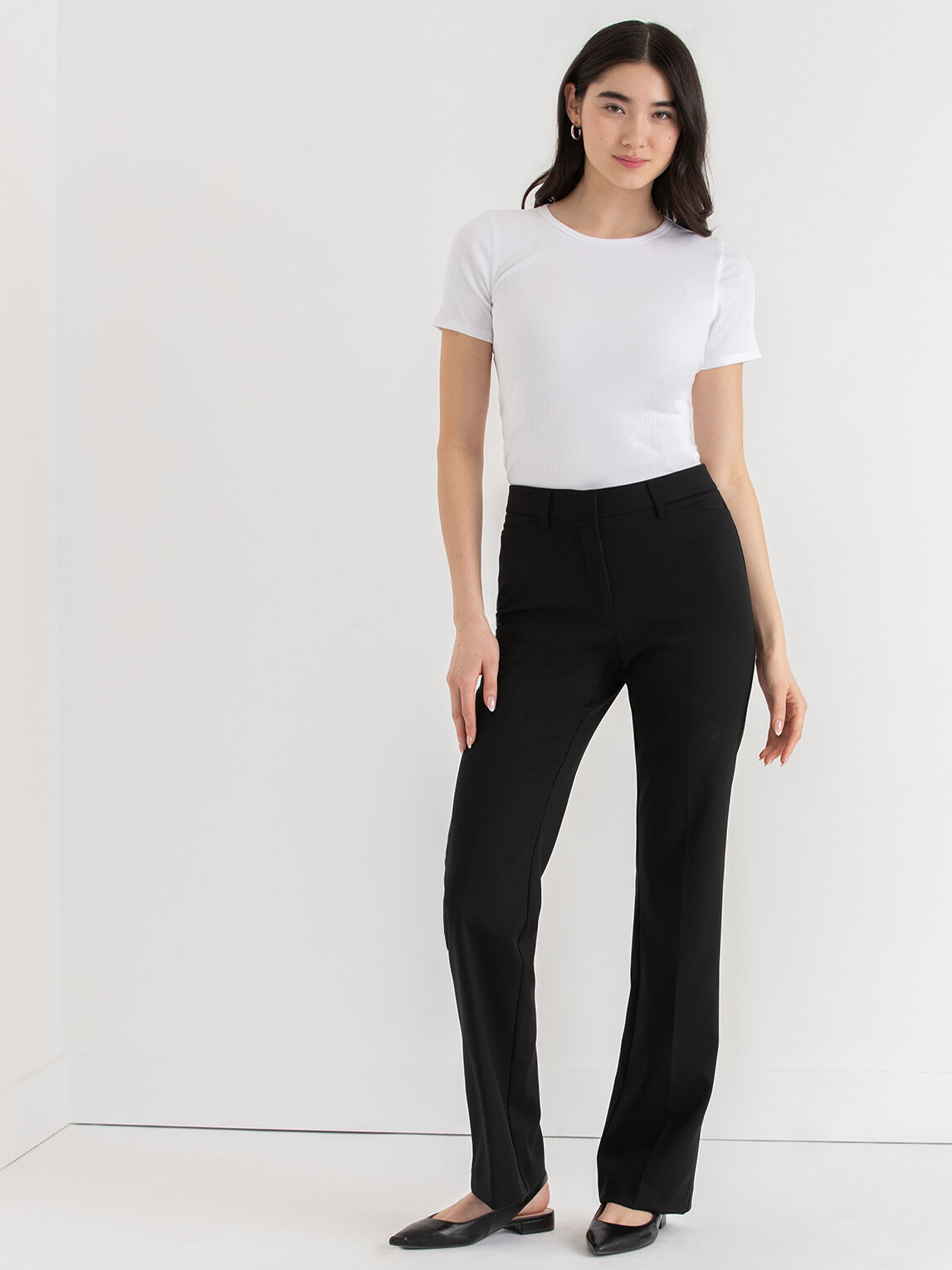 Black bootcut khakis store