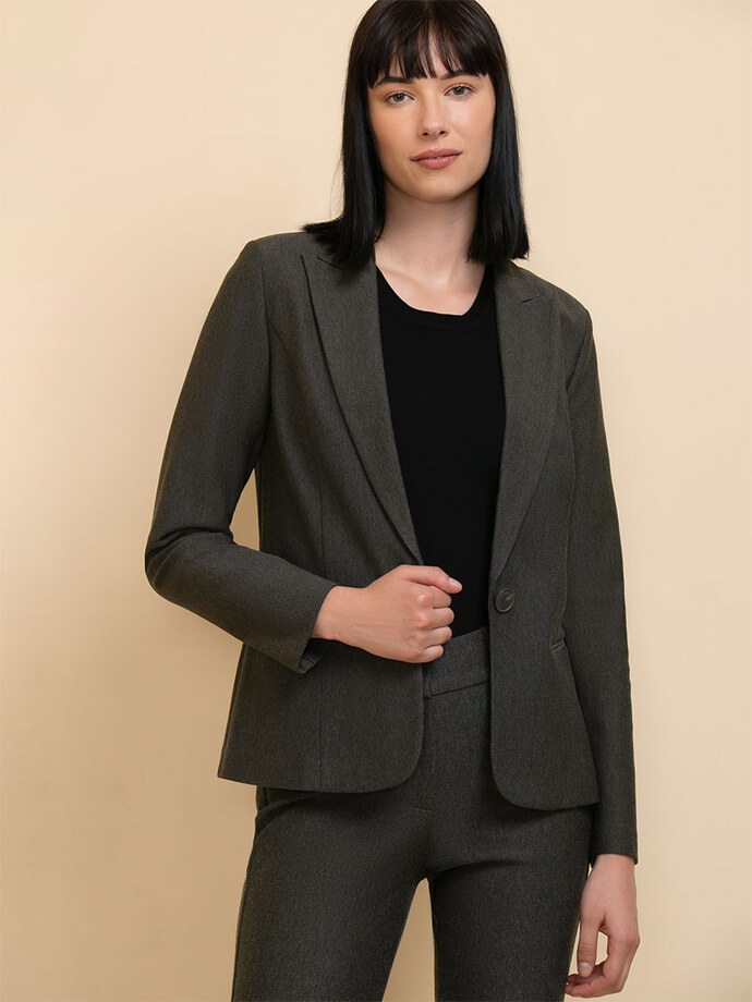 Oxford Classic Suit Blazer in Luxe Ponte  Image 5