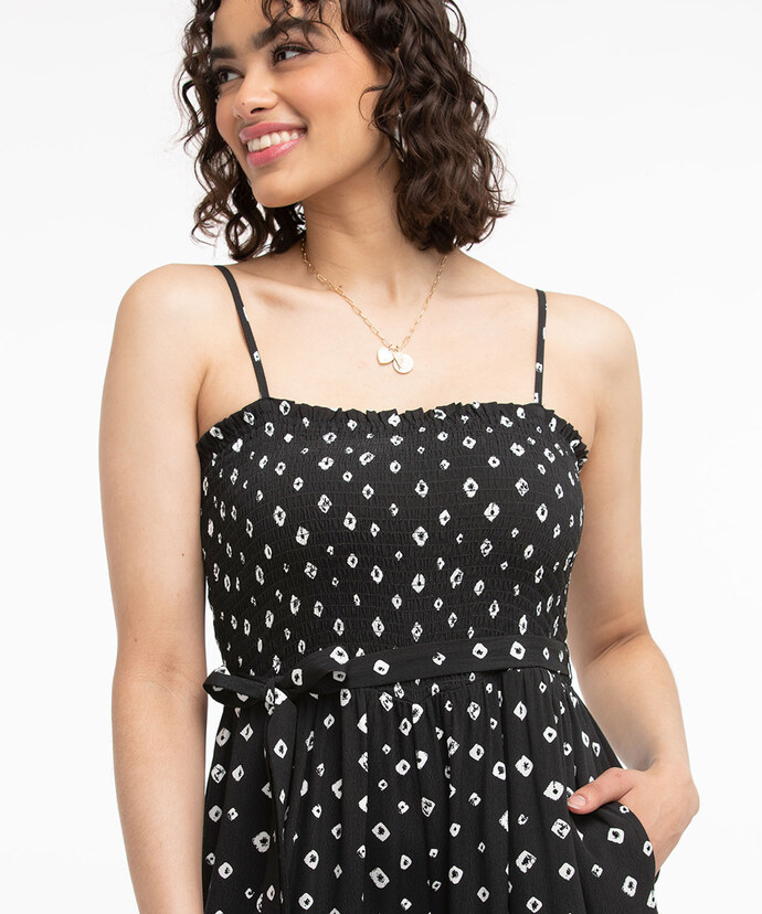 Strappy Smocked Jumpsuit Image 4