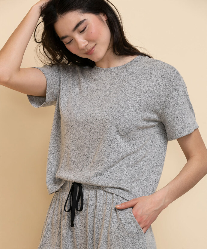 T-Shirt & Short Pajama Lounge Set Image 3