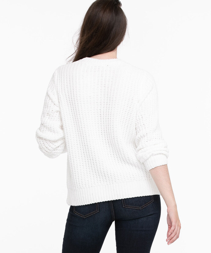 Eco-Friendly Chenille Pullover Sweater Image 3