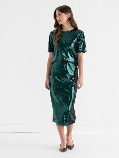 Sequin T-Shirt, Rainforest Sequins Sequin T-Shirt, Rainforest Sequins