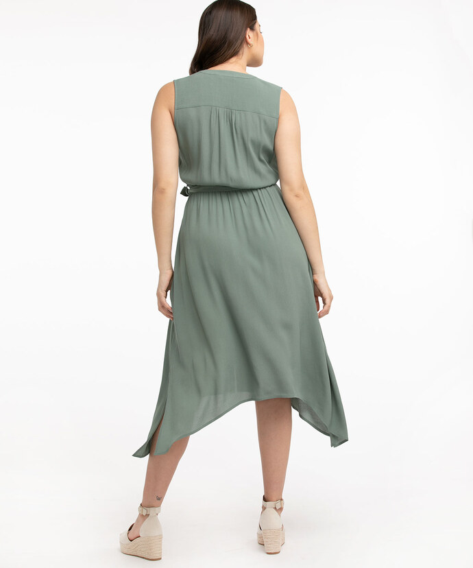 Sleeveless Button Front Dress Image 3