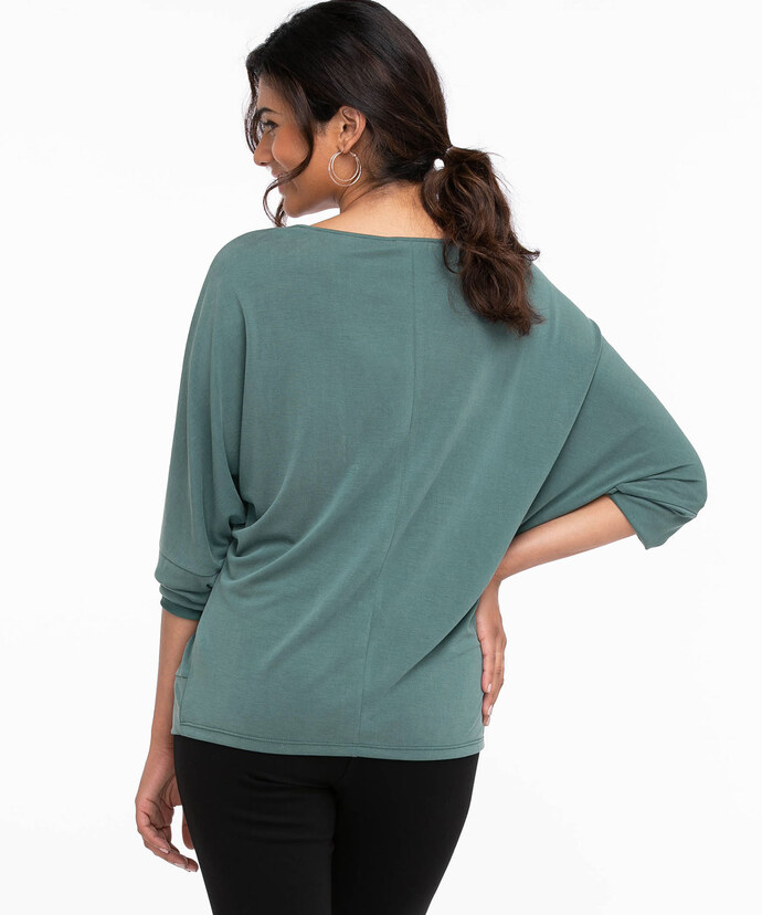 Long Sleeve Knot Front Top Image 3