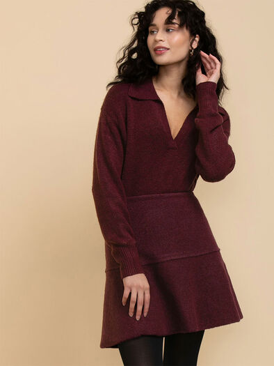 Polo Collar Sweater, Port Royale Polo Collar Sweater, Port Royale