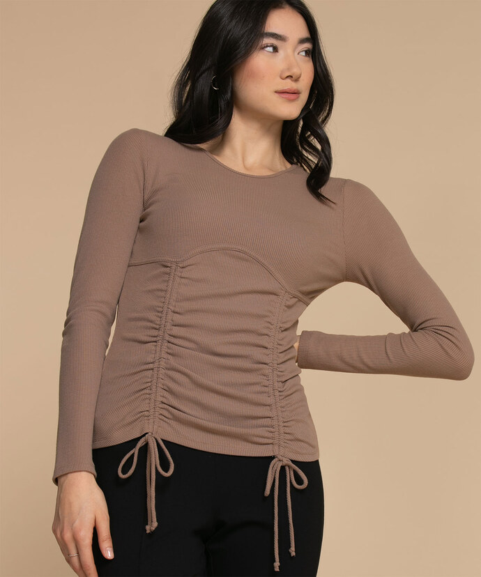 Luxology Scoop Top with Drawstring Image 3