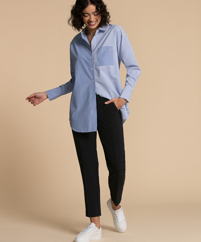Tapered Leg with Pintuck Pant - Extra Long Image 2
